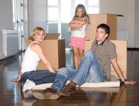 Packing furniture and boxes for a local move in Farringdon